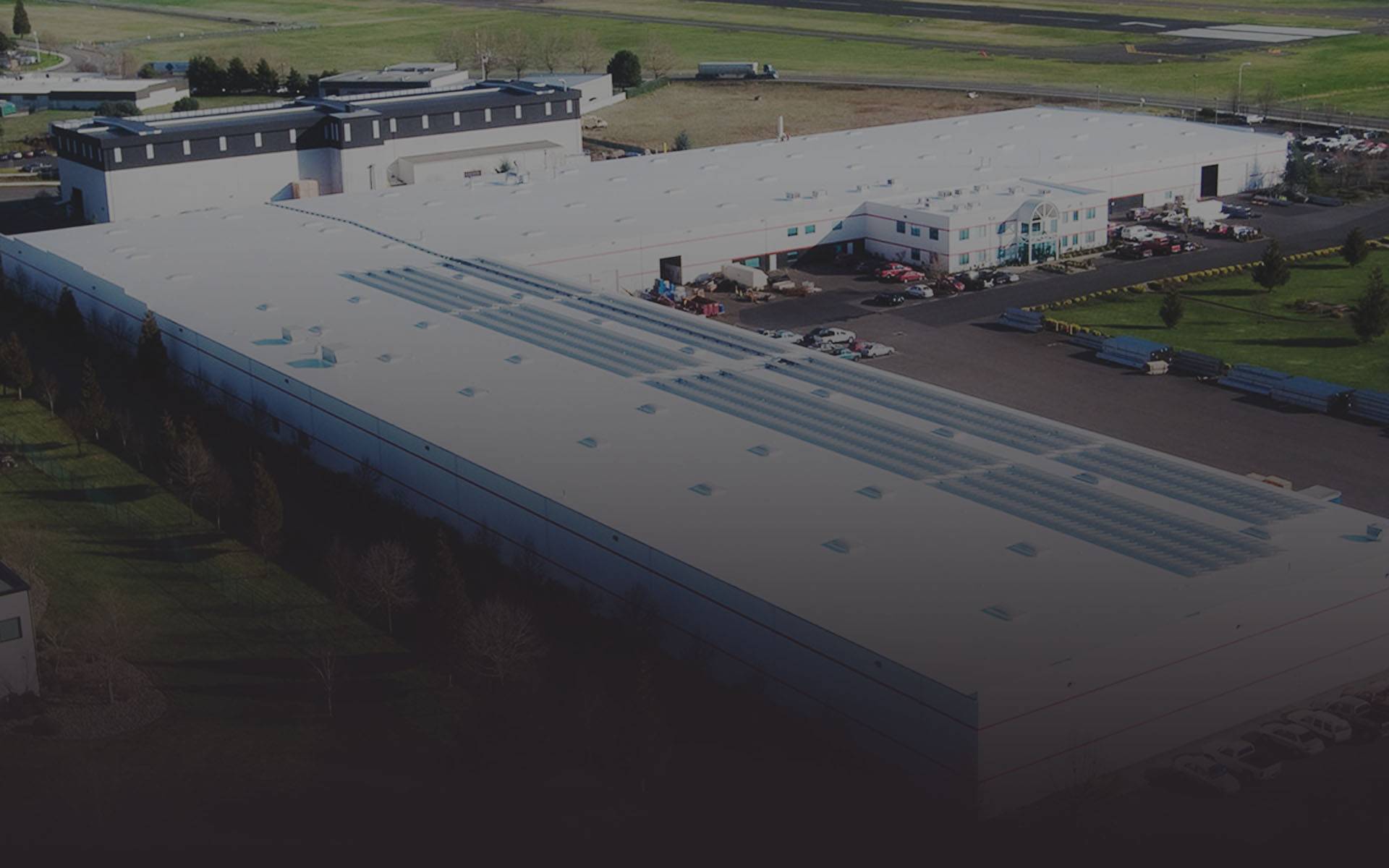 Flat roof from above