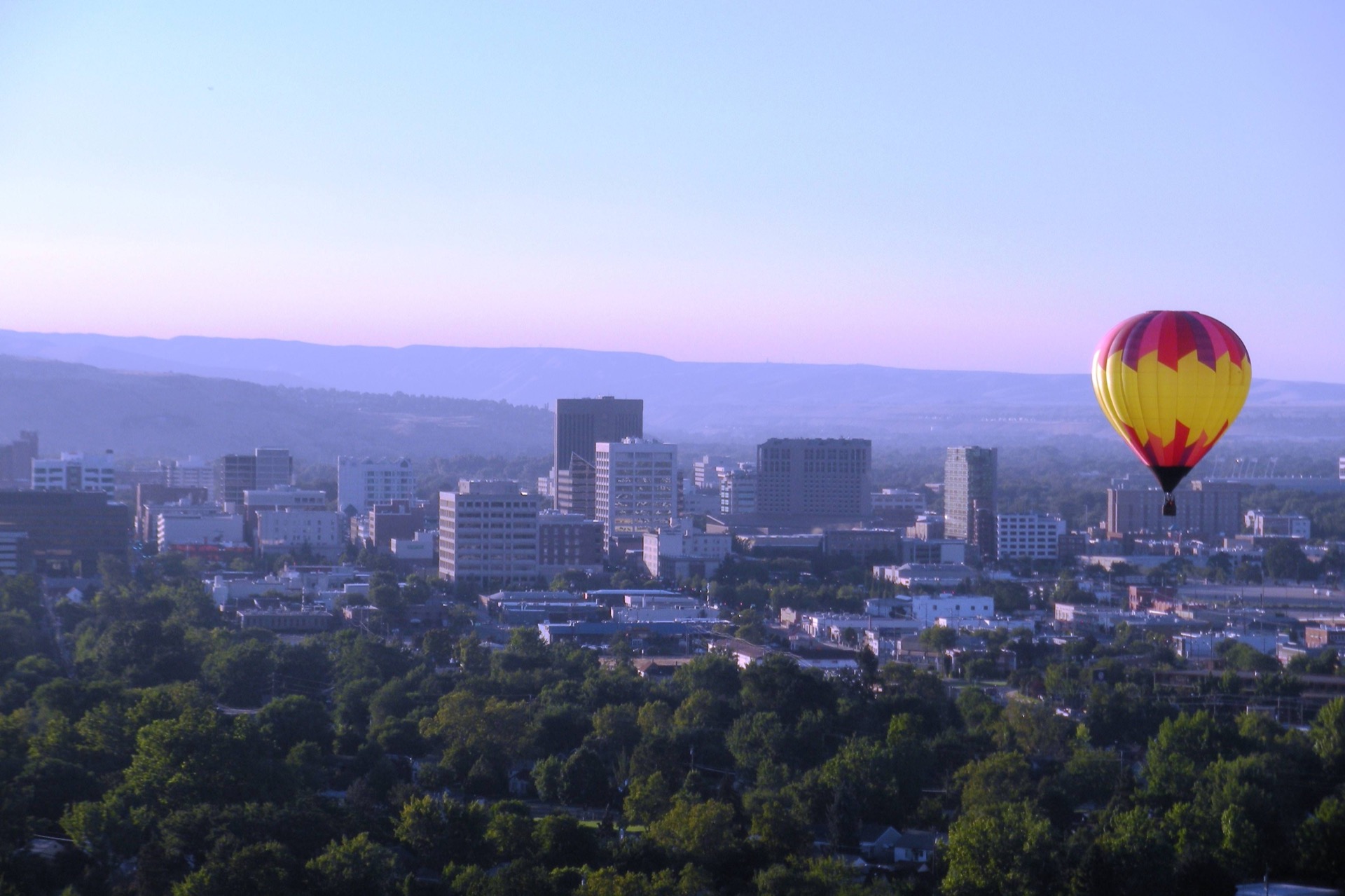Aerial view of Boise, Idaho